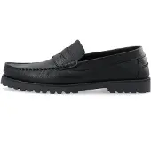 Bianco Mocassin 'Greg' noir