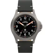 Timex Montre à affichage analogique 'Expedition Titanium' noir / argent / blanc