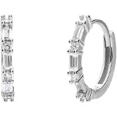 Lucardi Boucles d'oreilles 'Klassisch' argent