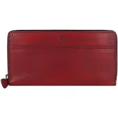 Green Burry Porte-monnaies 'Destressed' rouge foncé
