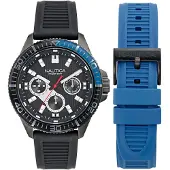 Nautica Montre à affichage analogique 'Windrose' bleu / noir