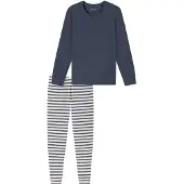 Schiesser Pyjama ' Casual Essentials ' bleu denim