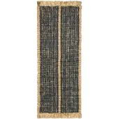 Ferm Living Athens Tapis Natural|Ink Blue