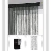Atmosphera CURTAIN BLACK THREAD 90X200 D (90 x 200 cm)