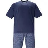 Hajo Pyjama court bleu marine