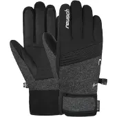 Reusch Gants de sport 'Fergus' gris chiné / noir / blanc