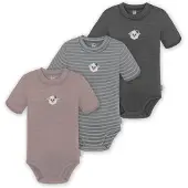 Normani Barboteuse / body 'Tihoi' gris / graphite / mauve