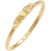 Elli PREMIUM Bague 'Organic' or