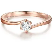 Trilani Bague or rose / transparent
