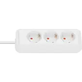 Brennenstuhl Eco-Line power extension 3 m 3 AC outlet(s) White