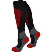 Normani Chaussettes de sport ' ' gris / rouge / noir