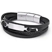 FYNCH-HATTON Bracelet noir / argent