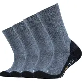 Camano Chaussettes de sport 'Kim' bleu-gris / orange / noir