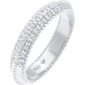 Elli DIAMONDS Bague 'Eternity' argent