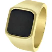 Lucardi Bague or / noir