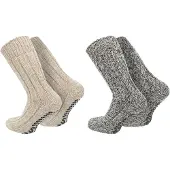 Normani Chaussettes marron / gris