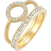 Elli PREMIUM Parure de bijoux 'Kristall' or