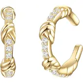 Glanzstücke Boucles d'oreilles or / blanc
