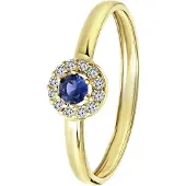 Lucardi Bague bleu / or