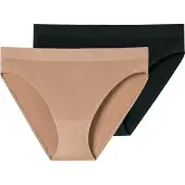 Schiesser Slip beige / noir