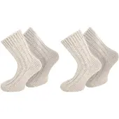 Normani Chaussettes blanc cassé
