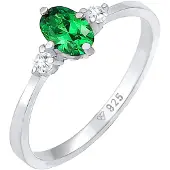 Elli Bague vert / argent