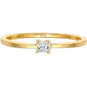 Elli DIAMONDS Bague or / transparent