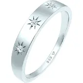 Elli DIAMONDS Bague 'Astro' argent