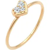 Elli DIAMONDS Bague 'Herz' or