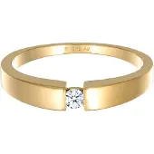 Elli DIAMONDS Bague or / transparent