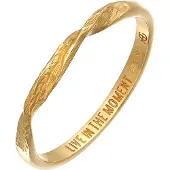 Haze&Glory Bague 'Live in the Moment' or