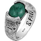 Haze&Glory Bague 'Liberty' bleu pastel / argent