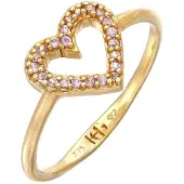 Haze&Glory Bague 'Heart' or
