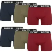 INDICODE JEANS Boxers ' Milano ' bleu / vert / lie de vin / noir / blanc