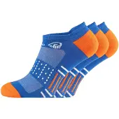 Giesswein Chaussettes de sport marine / orange / blanc