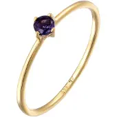 Elli PREMIUM Bague or / bleu violet