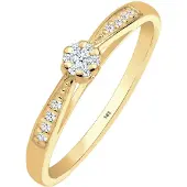 Elli DIAMONDS Bague or / transparent