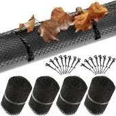 Monzana 4x Grillages de protection pour gouttière contre saleté
