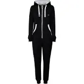 Oxmo Tenue d'intérieur 'Nesie' noir / argent / blanc