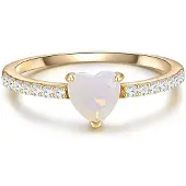Glanzstücke Bague or / transparent / blanc
