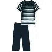 Schiesser Pyjama ' Casual Essentials ' bleu nuit