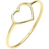 Elli PREMIUM Bague 'Herz' jaune d'or