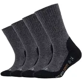 Camano Chaussettes de sport gris foncé / noir