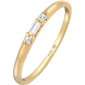 Elli PREMIUM Bague or / transparent