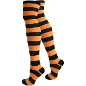 Normani Chaussettes montantes orange / noir