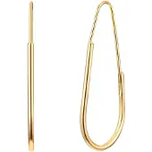Yokoamii Boucles d'oreilles jaune d'or
