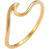 Elli PREMIUM Bague 'Wellen' or