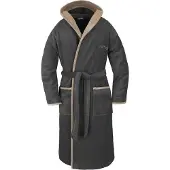 Normani Peignoir long ' Rob ' beige foncé / noir