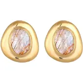 Elli PREMIUM Boucles d'oreilles or / rose