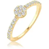 Elli PREMIUM Bague or / transparent